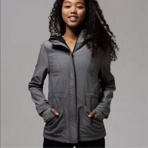 Ivivva Girls Grey Shine Your Inner Light Hooded Jacket Size 8